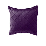 Pintuck Taffeta Decorative Throw Pillow/Sham Cushion Cover Plum