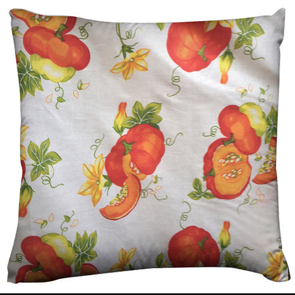 Cotton Pumpkin Slices Print Fruits Decorative Throw Pillow/Sham Cushion Cover