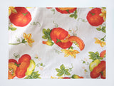 Pumpkins Slices Print Cotton Dinner Table Placemats Holiday Home Decoration 13" x 19" (Pack of 4)