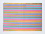 Multi Stripes Print Cotton Dinner Table Placemats Holiday Home Decoration 13" x 19" (Pack of 4)