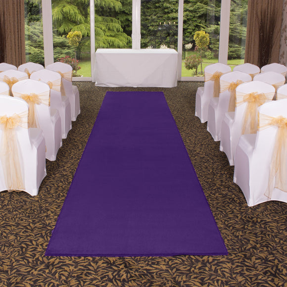 Felt Aisle Runner for Wedding Runway and VIP Events Solid Purple