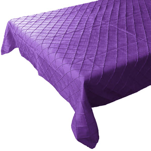 Pintuck Taffeta Tablecloth Purple