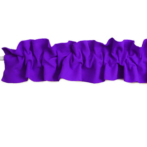 Solid Poplin Curtain Sleeve Topper Purple