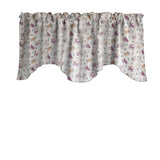 Scalloped Valance Cotton Playful Puppies Print 58" Wide / 20" Tall