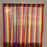 Cotton Curtain Stripe Print 58 Inch Wide / 1 Inch Stripe Rainbow