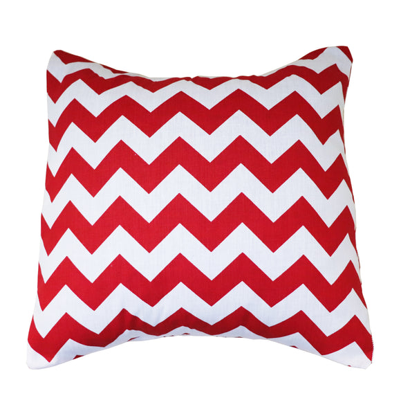 Cotton Chevron Decorative Throw Pillow/Sham Cushion Cover Red