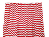 Cotton Curtain Zig-zag Chevron Print 58 Inch Wide - Red