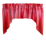 Shiny Satin Solid Swag Window Valance 72" Wide / 36" Tall