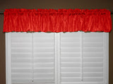 Crinkle Taffeta Window Valance 52" Wide - Red