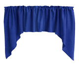 Stretch Velvet Solid Swag Window Valance 72" Wide / 36" Tall