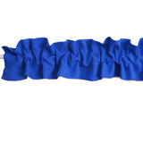 Solid Poplin Curtain Valance Sleeve Topper - Royal Blue