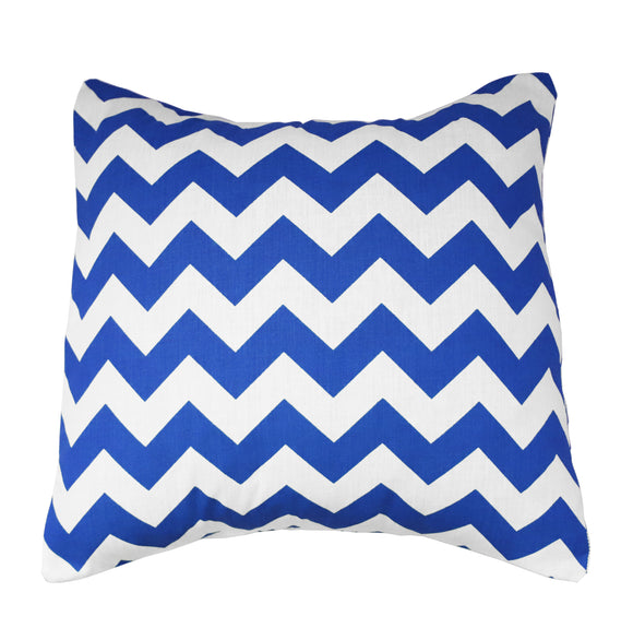 Cotton Chevron Decorative Throw Pillow/Sham Cushion Cover Royal Blue