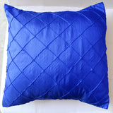 Pintuck Taffeta Decorative Throw Pillow/Sham Cushion Cover Royal Blue