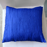Crushed Taffeta Decorative Throw Pillow/Sham Cushion Cover Royal Blue