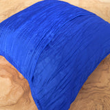 Crushed Taffeta Decorative Throw Pillow/Sham Cushion Cover Royal Blue
