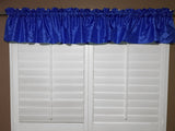 Pintuck Window Valance 52" Wide Royal Blue