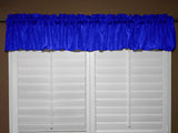 Crinkle Taffeta Window Valance 52" Wide - Royal Blue
