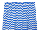 Cotton Curtain Zig-zag Chevron Print 58 Inch Wide - Royal Blue