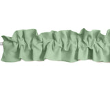 Solid Poplin Curtain Valance Sleeve Topper - Sage
