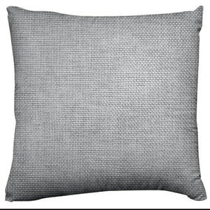Faux Burlap Woven Texture Throw Pillow/Sham Cushion Cover - Silver