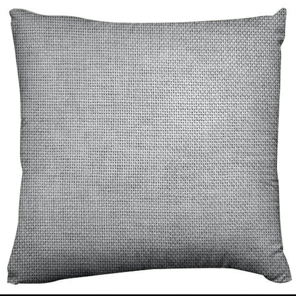 Faux Burlap Woven Texture Throw Pillow/Sham Cushion Cover Silver