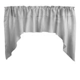 Shiny Satin Solid Swag Window Valance 72" Wide / 36" Tall