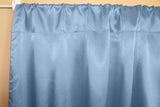 Shiny Satin Solid Single Curtain Panel Drapery 58 Inch Wide Sky Blue