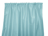 Faux Silk Solid Dupioni Window Curtain 56 Inch Wide - Sky Blue