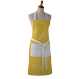 Cotton Apron - Small Dots Print - Kitchen BBQ Restaurant Cooking Painters Artists - Full Apron