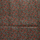Cotton Curtain Floral Print Small Flowers Allover 58 Inch Wide - Black