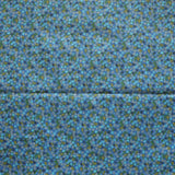 Cotton Curtain Floral Print Small Flowers Allover 58 Inch Wide - Blue