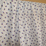 Cotton Curtain Floral Print 58 Inch Wide Tiny Flower Dots Purple