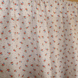 Cotton Curtain Floral Print 58 Inch Wide Tiny Flower Dots Red