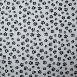 Poly-Cotton Animal Paw Prints Fabric 58" Wide by 36"(1-Yards) for Arts, Crafts, & Sewing