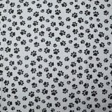 Poly-Cotton Animal Paw Prints Fabric 58" Wide by 360"(10-Yards) for Arts, Crafts, & Sewing