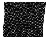 Cotton Curtain Polka Dots Print 58 Inch Wide / Small Dots - White on Black