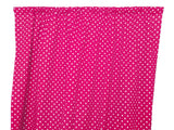 Cotton Curtain Polka Dots Print 58 Inch Wide / Small Dots - White on Fuchsia