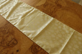 Brocade Table Runner Christmas Holiday Collection Glittery Snowflake Gold