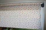 100% Cotton Window Valance Seasonal Print 42" Wide Christmas and New Years Firework Sparks White