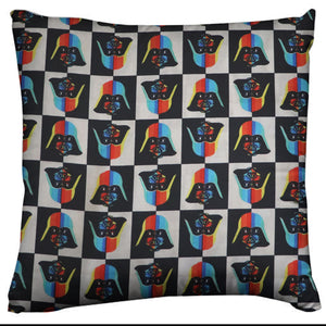 Star Wars Themed Decorative Throw Pillow/Sham Cushion Cover Checkered Rainbow Darth Vader