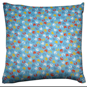 Star Wars Themed Decorative Throw Pillow/Sham Cushion Cover Emblems Blue