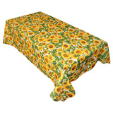 Cotton Tablecloth Floral Print Sunflowers Fields