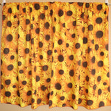 Cotton Curtain Floral Print 58 Inch Wide Sunflowers Allover