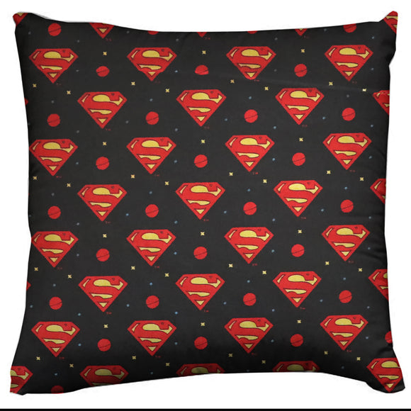 DC Comics Themed Decorative Throw Pillow/Sham Cushion Cover Superman Symbols