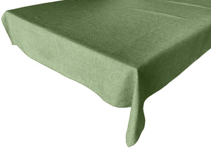 Faux Burlap Solid Tablecloth Willow
