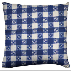 Cotton Tavern Checkerboard Print Decorative Throw Pillow/Sham Cushion Cover Blue & White