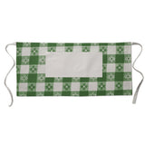 Cotton Apron - Tavern Gingham Check Print - Kitchen BBQ Restaurant Cooking Painters Artists - Full Apron or Waist Apron