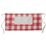 Cotton Apron - Tavern Gingham Check Print - Kitchen BBQ Restaurant Cooking Painters Artists - Full Apron or Waist Apron
