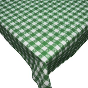 Cotton Tablecloth Checkered Print Tavern Check - Green
