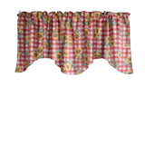 Scalloped Valance Cotton Floral Sunflowers Print 58" Wide / 20" Tall